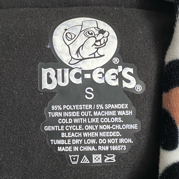 Buc-ee’s Zip Up Hoodie Jacket - Black & Leopard - Size Small Bucee - Picture 5 of 8